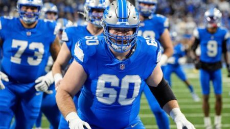 Lions predicted to draft 2-time national champ as future Graham Glasgow replacement