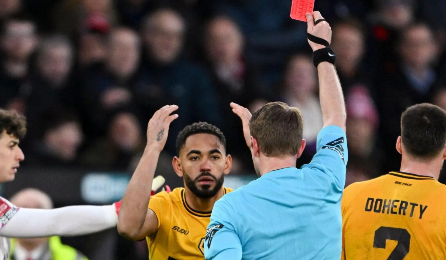 Wolves star Matheus Cunha could face huge ban as Bournemouth fume at ‘punch, kick and headbutt’ red card rampage