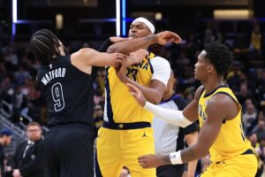 Benches-clearing scuffle between Nets, Pacers leads to multiple technicals and one ejection