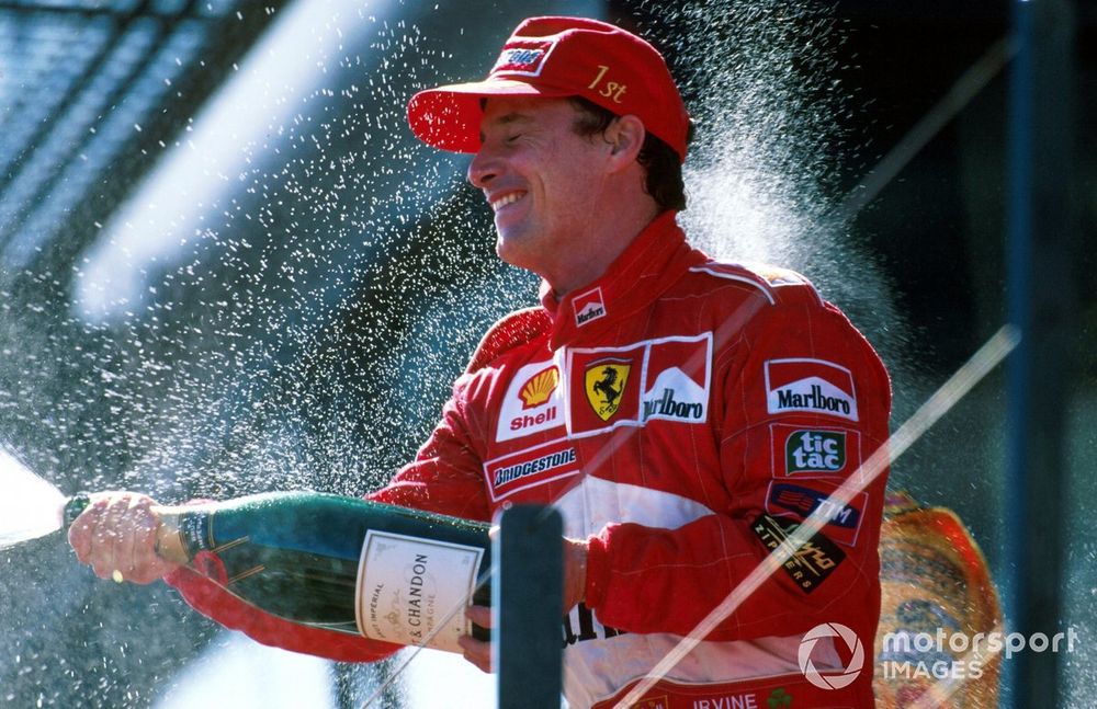 Eddie Irvine, Ferrari wins his first Grand Prix