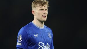 Man Utd target Jarrad Branthwaite ‘considering Everton future’ after being left out of Thomas Tuchel’s England squad