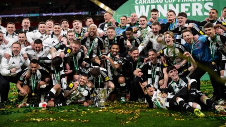 Player who has never played for Newcastle receives Carabao Cup winners’ medal due to little-known rule