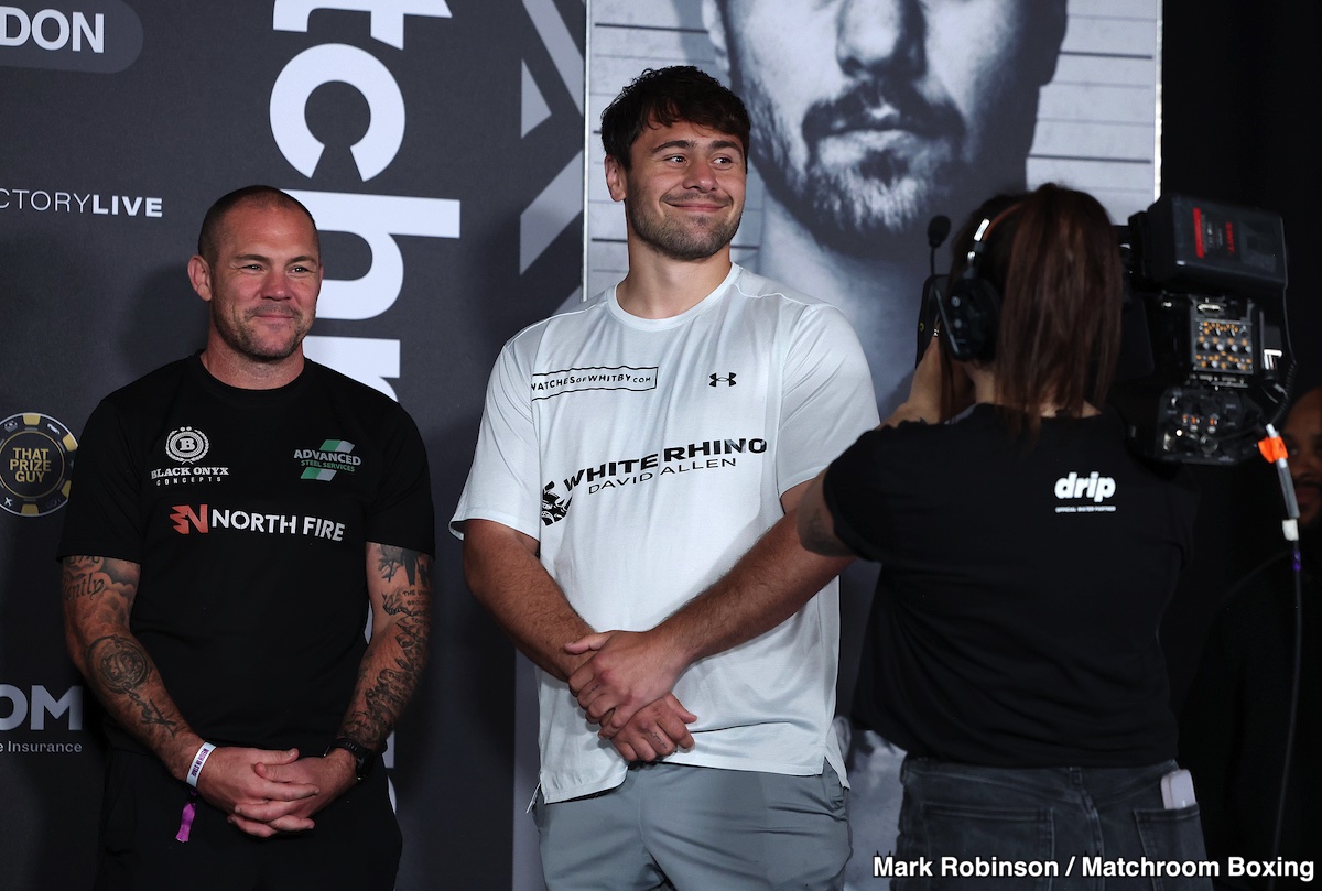Image: Johnny Fisher 245.5 vs. Dave Allen 265 - Official DAZN Weigh-in Results for Saturday