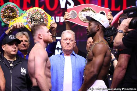 Canelo Alvarez 167.1 vs. William Scull 166.1 – Weigh-in Results for Saturday