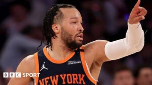 NBA play-offs: Jalen Brunson leads New York Knicks to victory over Celtics