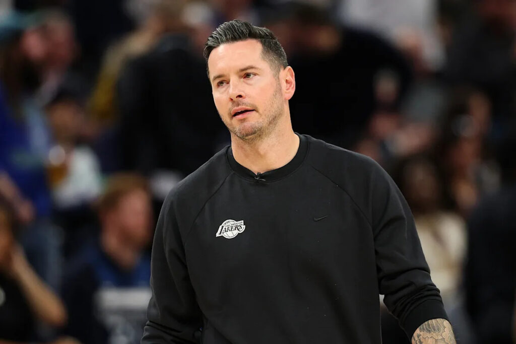 JJ Redick walks out of news conference after reporter questions Lakers’ lack of Game 4 substitutions