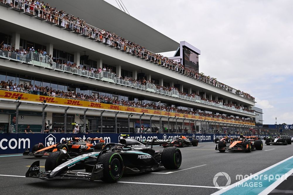 Antonelli started from pole in the Miami GP sprint