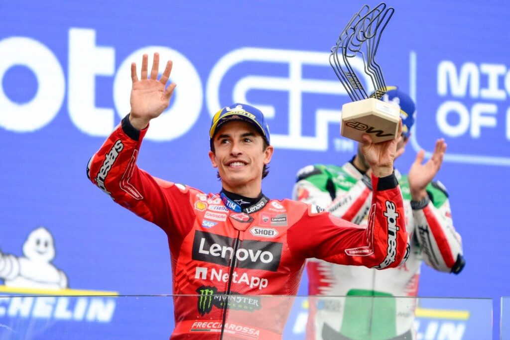 Marquez hails surge in MotoGP points lead as brother and Bagnaia fail to score