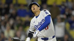 Shohei Ohtani strikes out against Athletics’ position player