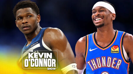 SGA’s MVP night & OKC’s smothering D with Tom Haberstroh and Knicks fan therapy with Jonathan Macri—plus Asa Newell talks NBA Draft | The Kevin O’Connor Show