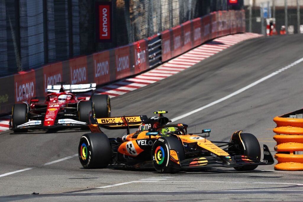 Norris holds off Leclerc to win cagey race