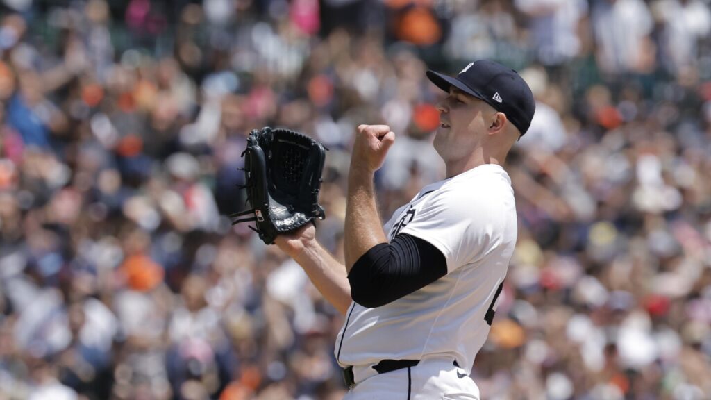 Skubal’s first complete game helps Tigers beat Guardians, avoid four-game sweep