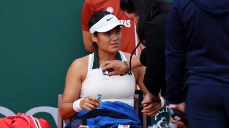 Emma Raducanu needs medical attention as doctors take blood pressure on court at French Open