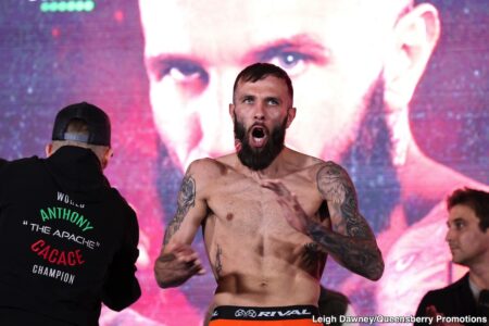 Boxing Results: Anthony Cacace Lives Up to Expectations: Stops Leigh “Lethal” Wood in Thrilling Ninth-Round Stoppage