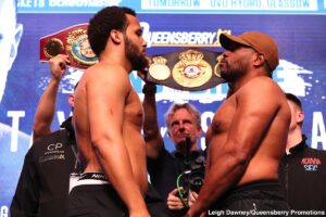 Taylor 146.8 vs. Essuman 146.4 and Itauma 254 vs. Balogun 241 – Official DAZN Weights