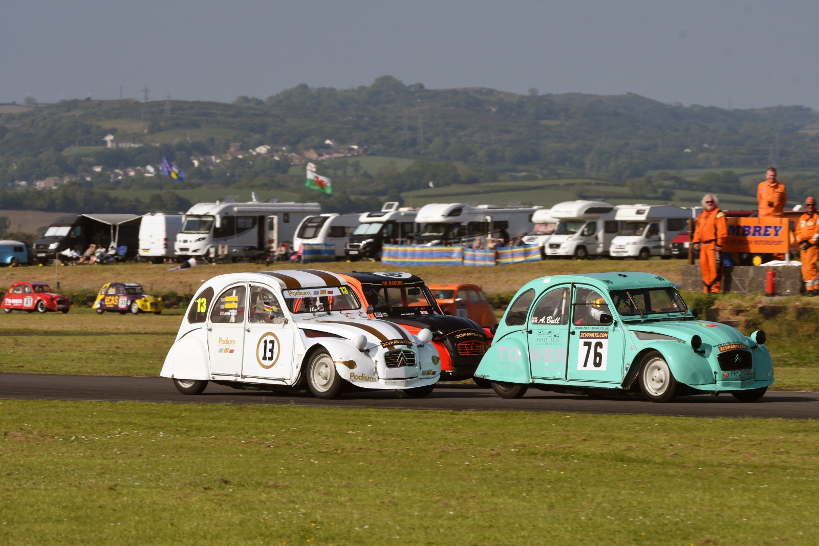The Citroen 2CVs enjoyed a 90-minute enduro that was topped by Sebastian Jones-White and Luca Proietti (13)