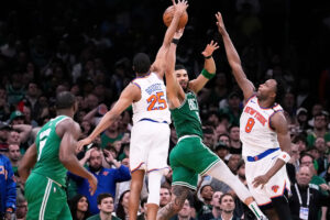 Celtics collapse again in Game 2 against Knicks, but remain calm: ‘We can tie this thing back up’