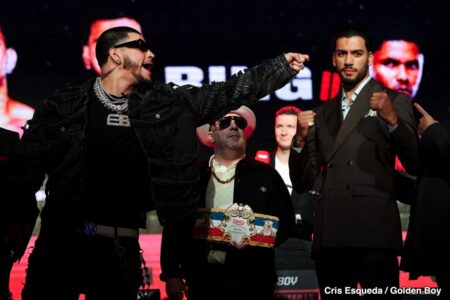 Edgar Berlanga Promises 18th First-Round KO Against Terrified Hamzah Sheeraz at Kickoff press Conference