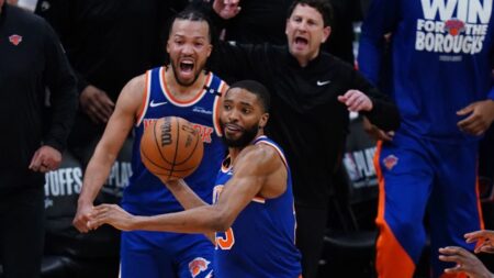 Knicks complete 20-point comeback in Game 1 OT win over Celtics