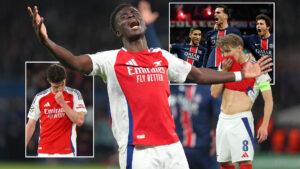 PSG 2 Arsenal 1 (3-1 agg): Gunners’ season over as Arteta’s side rue missed chances and Donnarumma puts on masterclass – The Sun