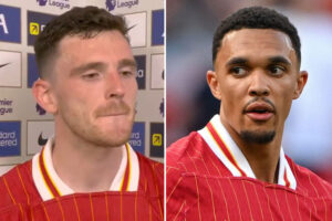 ‘I love him… he’ll be missed’ – Robertson sends heartfelt message to Alexander-Arnold after Liverpool fans’ boos