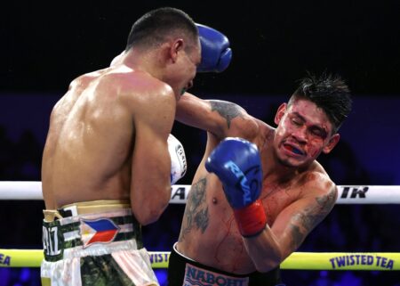 Boxing Results: Controversial Cut Leads to Unconvincing Victory: Emanuel Navarrete Grabs Technical Decision Over Suarez in Disappointing Main Event