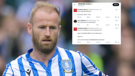 Sheffield United’s X HACKED as dozens of posts slamming Wednesday star Barry Bannan shared to club’s 600k followers
