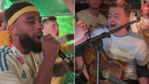 Inside Leeds stars’ wild title celebrations as Bamford and Ampadu ‘leave Burnley fanbase in meltdown’ with karaoke song
