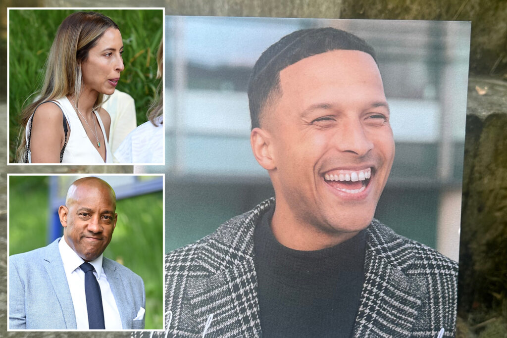 Joe Thompson’s tearful widow pays tribute to ‘my soulmate, my everything’ at ex-Man Utd starlet’s funeral