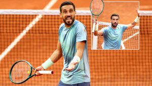 Moment stunned French Open star knocks out home favourite… but has no idea he’s won