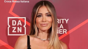 Diletta Leotta stuns in figure-hugging flowered dress as elegant DAZN host attends Charity Gala Dinner