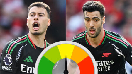 Arsenal player ratings: Mikel Merino too slow in midfield and Gabriel Martinelli flourishes in new role at Anfield