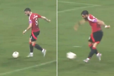 ‘They do not care’ – Fans can’t believe what Bruno Fernandes tried while 1-0 down in potentially his last Man Utd game
