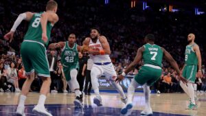 Karl-Anthony Towns sets tone in Knicks' Game 6 win over Celtics, punches Eastern Conference Finals ticket