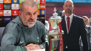 Ange Postecoglou claims Europa League glory at Tottenham would be ‘on another planet’ to Ten Hag’s Man Utd FA Cup win