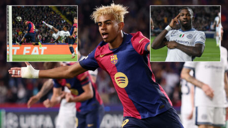 Barcelona 3 Inter Milan 3: Electric Yamal, Raphinha and Dumfries have fans on edge of seats in ‘game of the season’