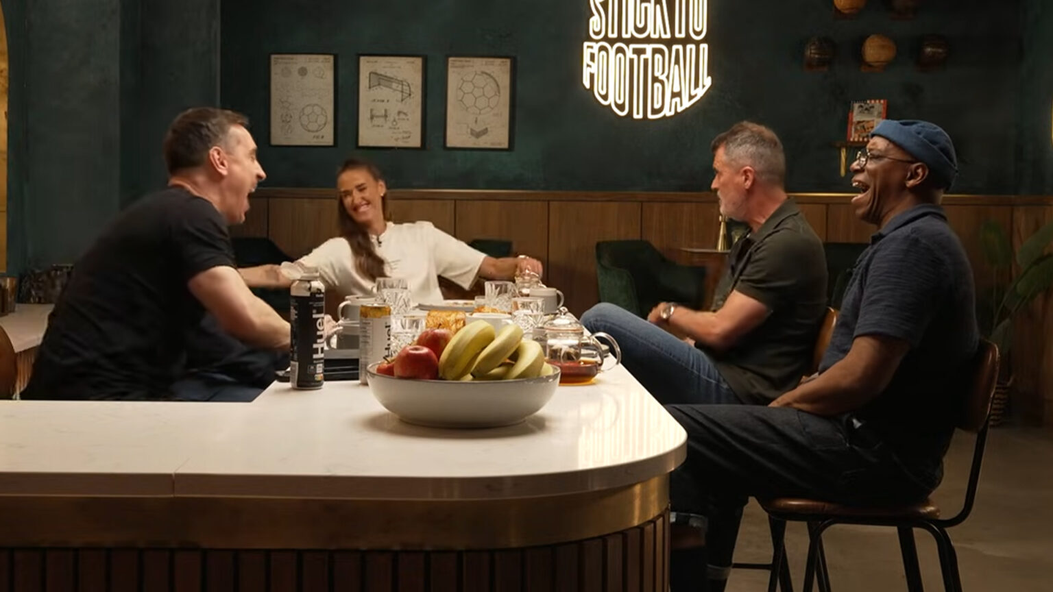Quick-witted Roy Keane makes brutal three-word joke about Eni Aluko row that leaves Ian Wright in stitches