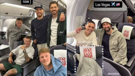 Wrexham stars jet to Las Vegas AGAIN as they continue promotion tradition bankrolled by Ryan Reynolds and Rob McElhenney