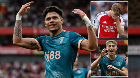 Arsenal 1 Bournemouth 2: Gunners suffer worst possible warm up for PSG clash as they fall to controversial goal