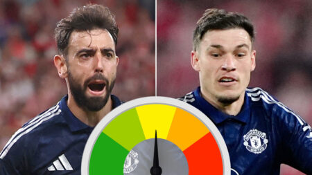 Man Utd player ratings: Bruno Fernandes leads by example with towering display vs Athletic Bilbao but Ugarte struggles