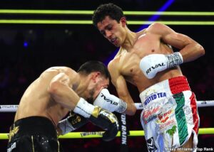 Boxing Results: Rafael Espinoza’s Relentless Onslaught: Volume Overwhelms Edward Vazquez in WBO Featherweight Title Defense