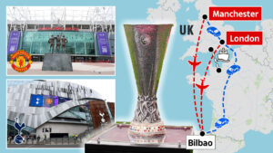 How Man Utd and Tottenham fans can save HUNDREDS on £900 flights to Bilbao for Europa League final including boat & bus