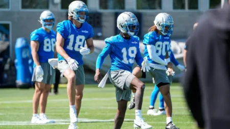 One Detroit Lions draft pick in particular turned heads at rookie minicamp