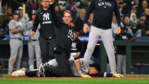 Yankees’ Oswaldo Cabrera taken to hospital after suffering gruesome injury vs. Mariners
