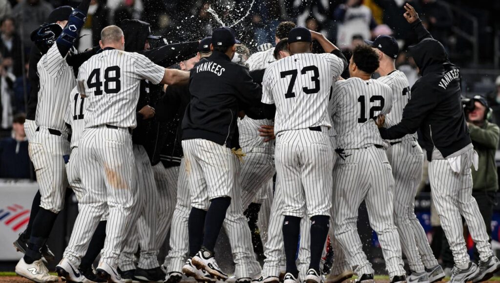 Yankees score three unanswered, capped by Jasson Dominguez's walk-off home run, to beat Rangers, 4-3