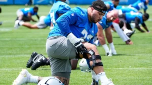Lions have 4 competitors for starting guard spots but may have early favorite at LG