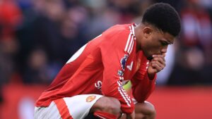 Amad Diallo issues grovelling apology to Man Utd fans after Europa League final and vows ‘this will never happen again’