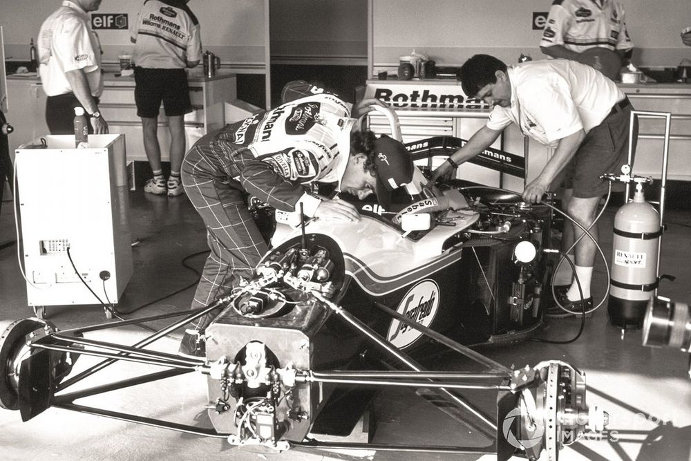 Senna was uncomfortable in his FW16, so modifications were made