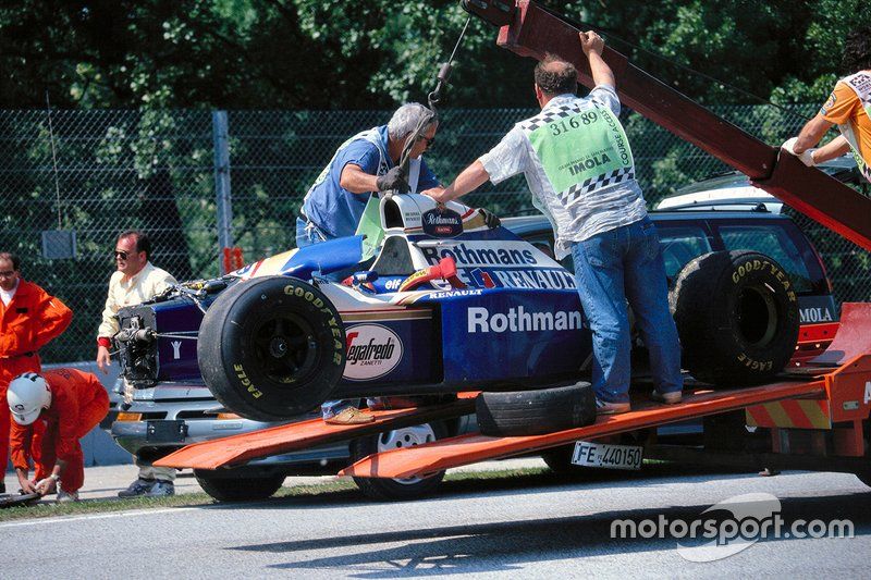 The engineering experts spent a week examining the remains of Senna's car