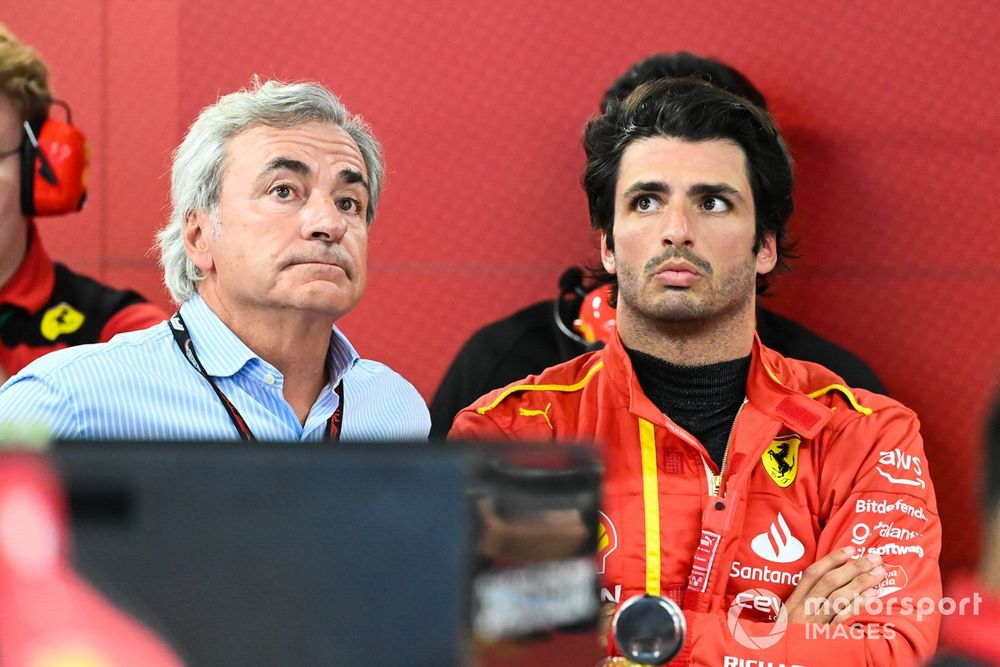 Carlos Sainz Sr and his son in 2023